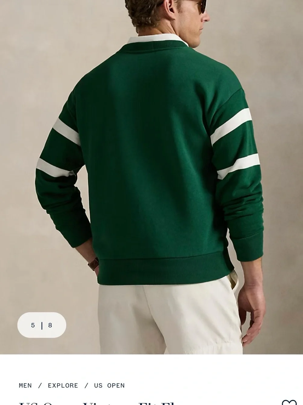 Polo by Ralph Lauren US Open Vintage Fit Fleece Sweatshirt